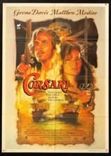 CORSARI Cutthroat Island GEENA DAVIS, MATTHEW MODINE, MANIFESTO POSTER DREW ART