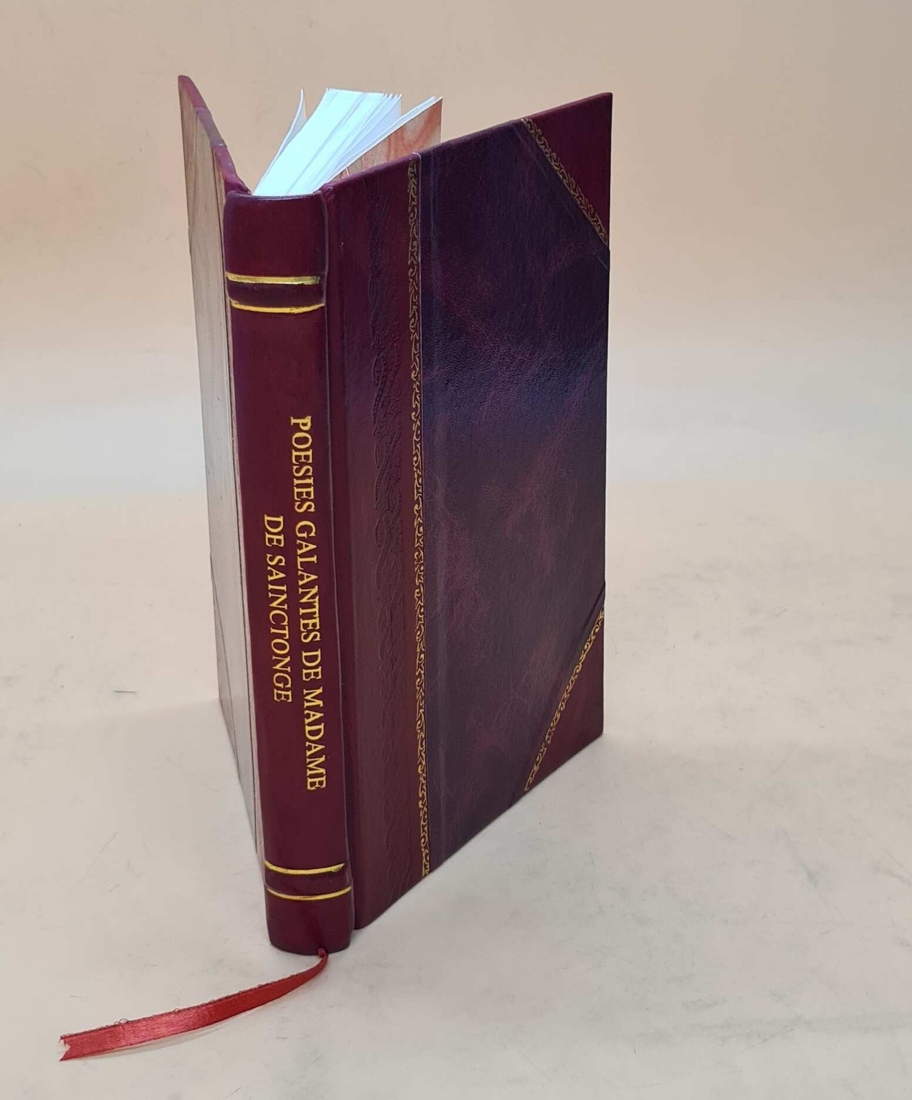 Poesies Galantes De Madame De Sainctonge. 1696 [Leather Bound]