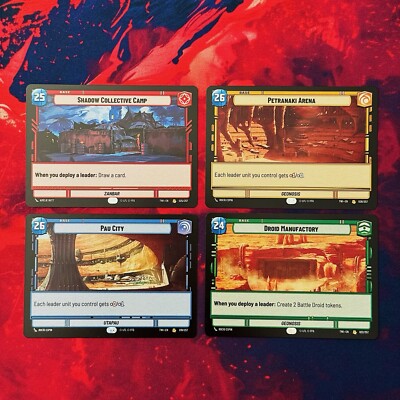Twilight Of The Republic RARE Bases SET (4x) Star Wars Unlimited SWU TWI  Base | eBay