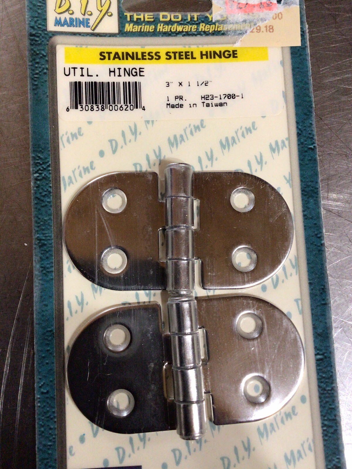 TACO H23-1700 Stainless Steel Utility Hinge, 3