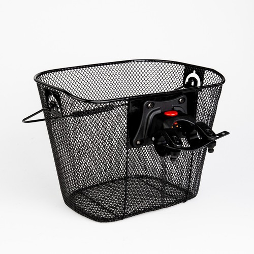 Steel Mesh Bike Basket with Quick Release Bracket, Handlebar Basket for Bicycle eBay