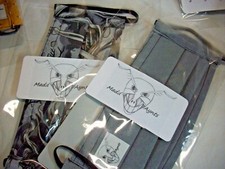 Two Halloween Face Masks Heart of darkness Gray Watermark pleated comfort