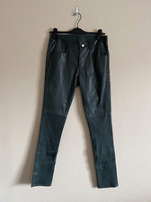 Rick Owens Strobe Leather Tyrone Pants - Size 46 - Teal - NEW