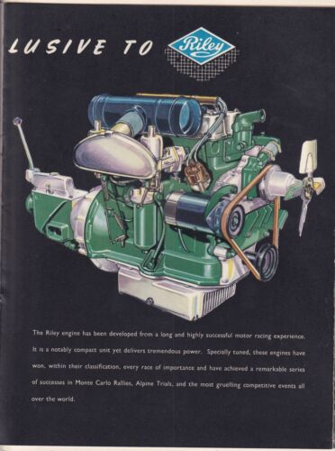 RILEY RMB 1.1/2 LITRE, 2.1/2 LITRE BROCHURE. - Picture 5 of 12