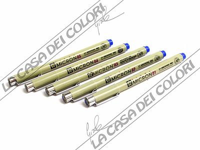 SAKURA - PIGMA MICRON - FARBE BLAU - DICKE WÄHLBAR - 1 STÜCK - STIFT TYP CHINA