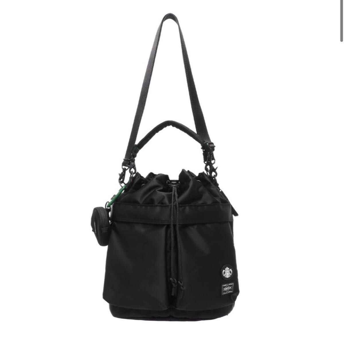 Starbucks x PORTER Coffee Bean Shape 2Way Tool Bag Black Starbucks x PORTER Coffee Bean Shape 2Way Tool Bag Black