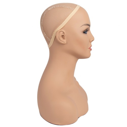 16.5" Realistic Mannequin Wig Head Manikin shoulder Bust Stand Display Hair CM-S - Picture 30 of 42