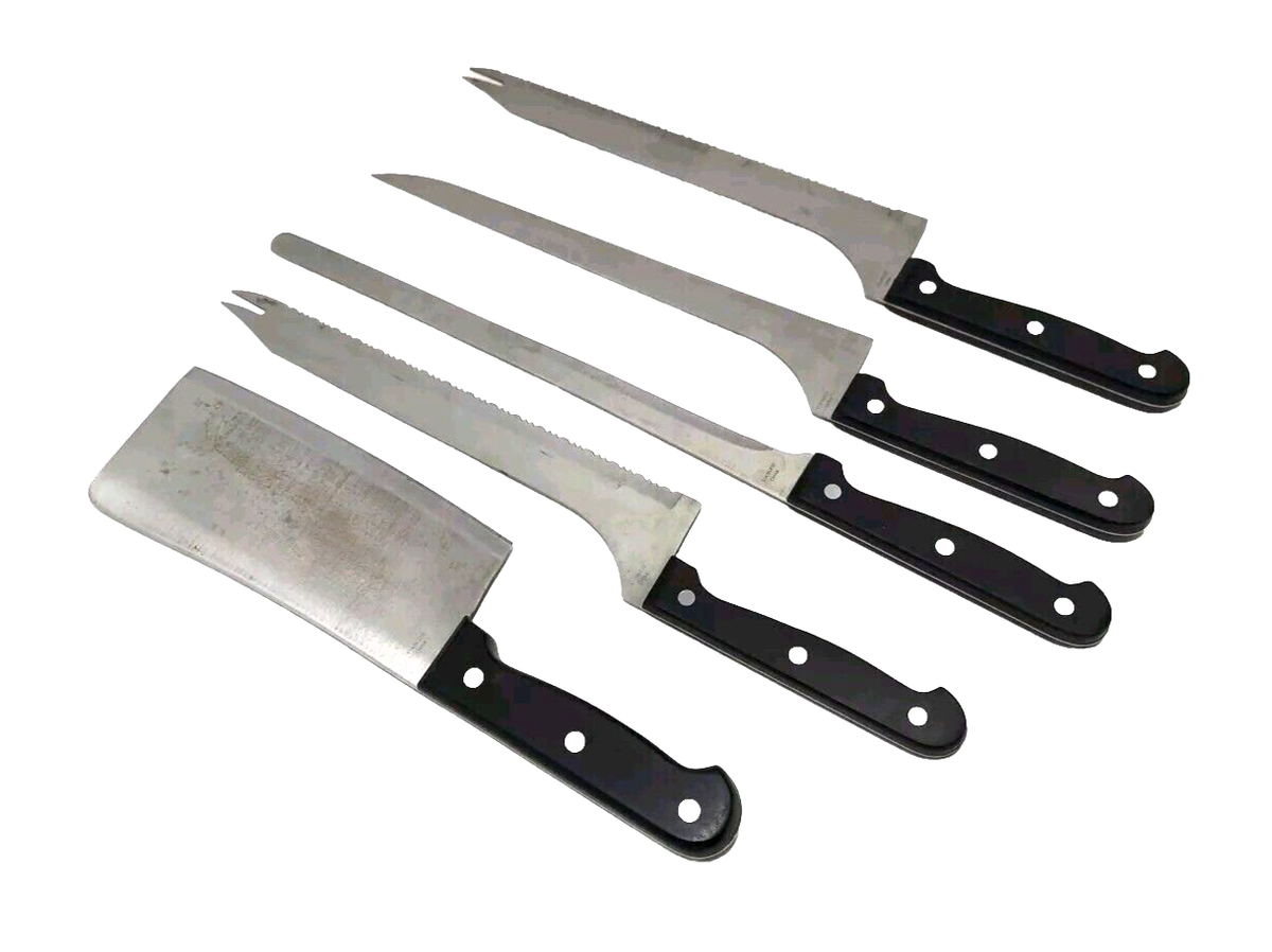Lot Of 5 Ronco Showtime Six Star Stainless Knife Set 1 2 3 6 11