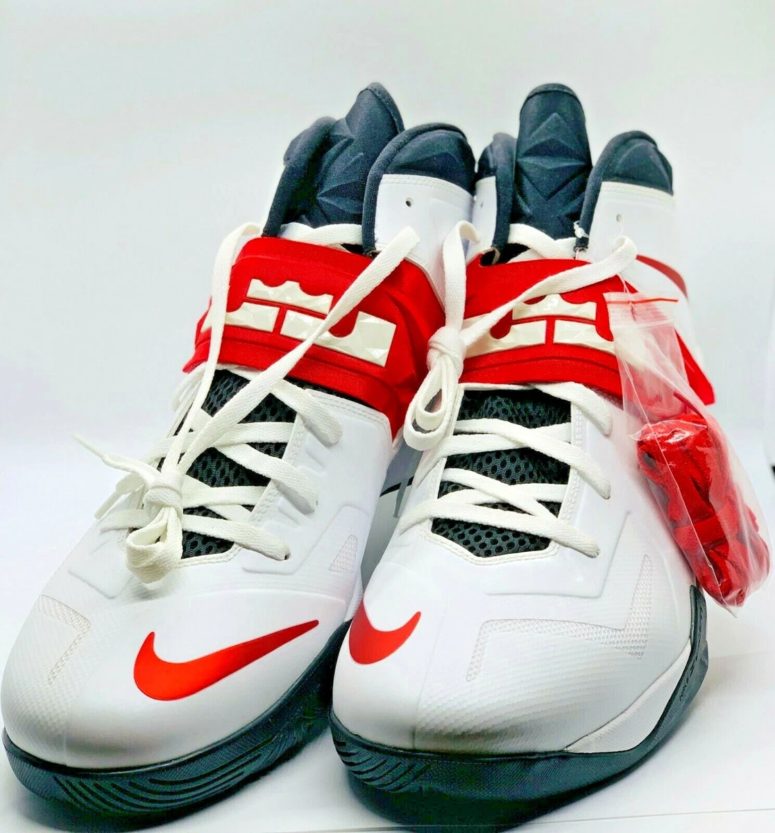 NIKE LEBRON ZOOM SOLDIER VII PE University Red Black White Home