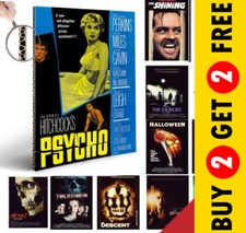CLASSIC HORROR SCARY THRILLER MOVIES A5 A4 A3 Posters Vintage Film Cinema Prints