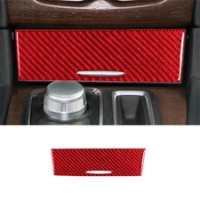 Central Socket Cover Trim Panel Carbon Fiber For Chrysler 300 2015-2017 Red