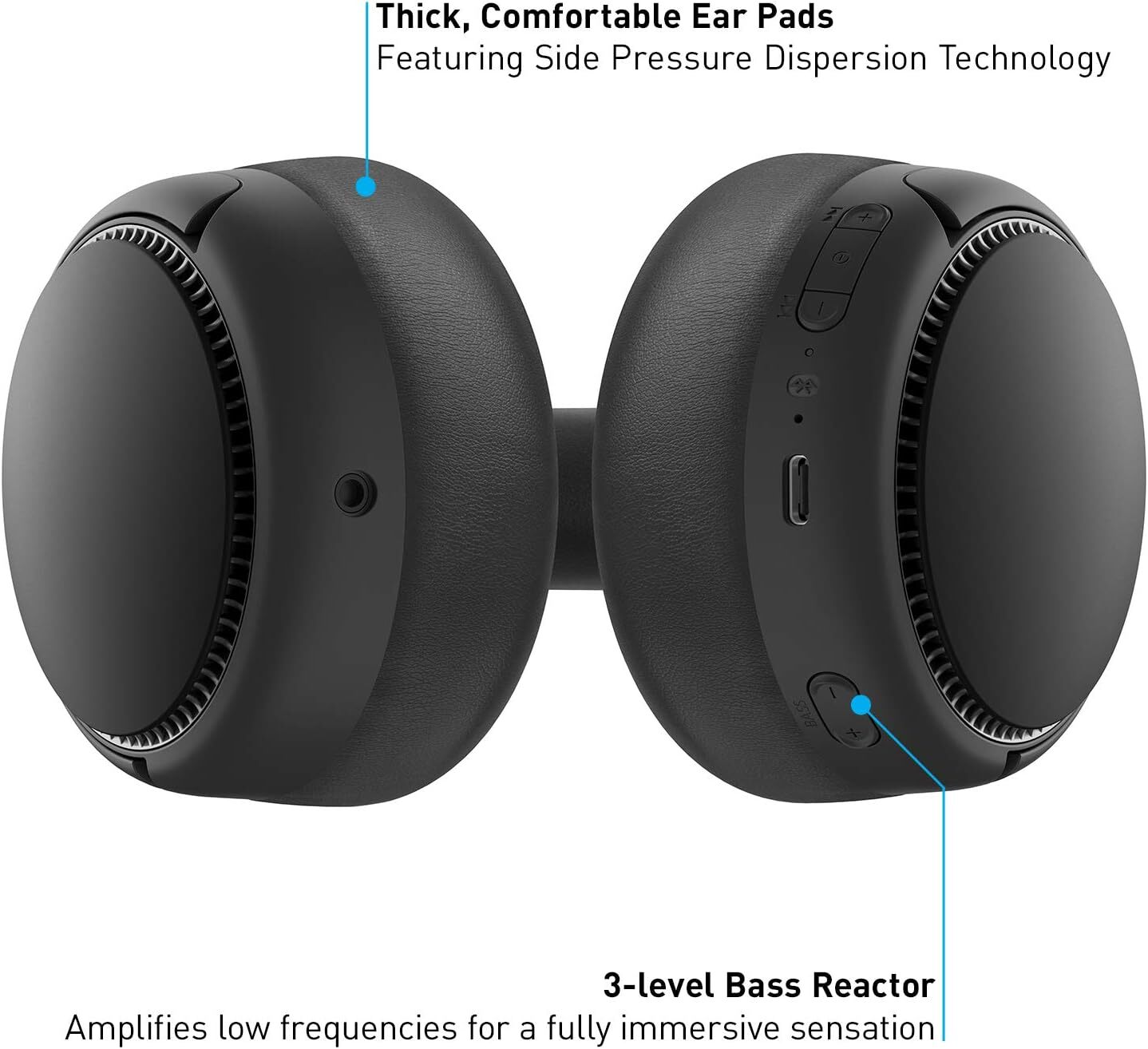 Thumbnail - Panasonic Rb-m500be-c Deep Bass Wireless Overhead Headphones With Bass