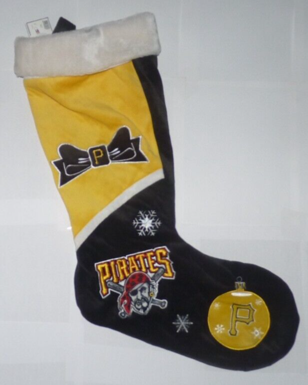NEW MLB Pittsburgh Pirates Baseball Holiday Christmas Stocking 24