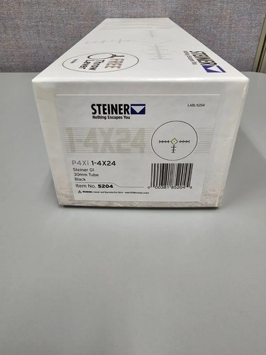 Steiner P4Xi 1-4x24mm MIL Riflescope, Illuminated G1 Reticle, 30mm (OD-5204) - Picture 3 of 3