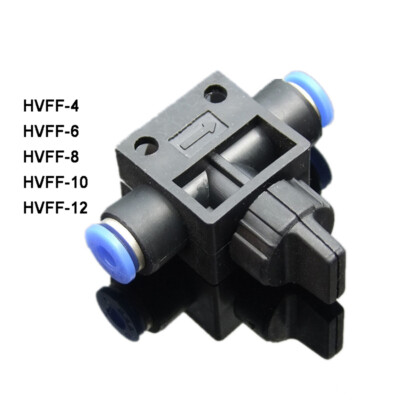 Pneumatic Control BALL VALVE Hose Tube Inline Push Fit Connector Air Line 4-12mm