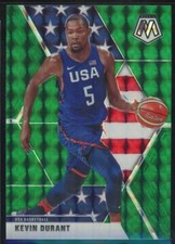 2019-20 Panini Mosaic Kevin Durant Team USA Green Prizm Brooklyn Nets #251