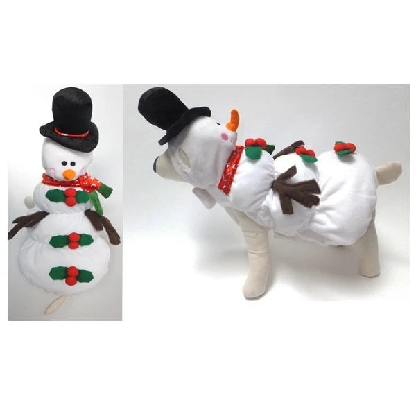 Walking snowman dog costume cheap