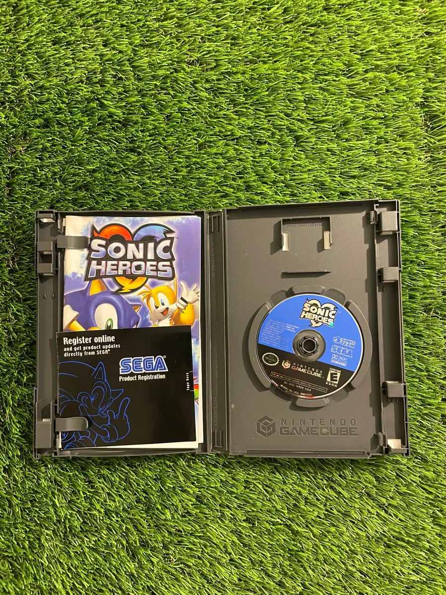 Sonic Heroes (Nintendo GameCube, 2004) COMPLETE! Tested & Working! In DVD  box 696554821958