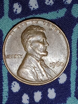 1960 American Lincoln Memorial Penny, Lincoln, No Mint Mark, 
