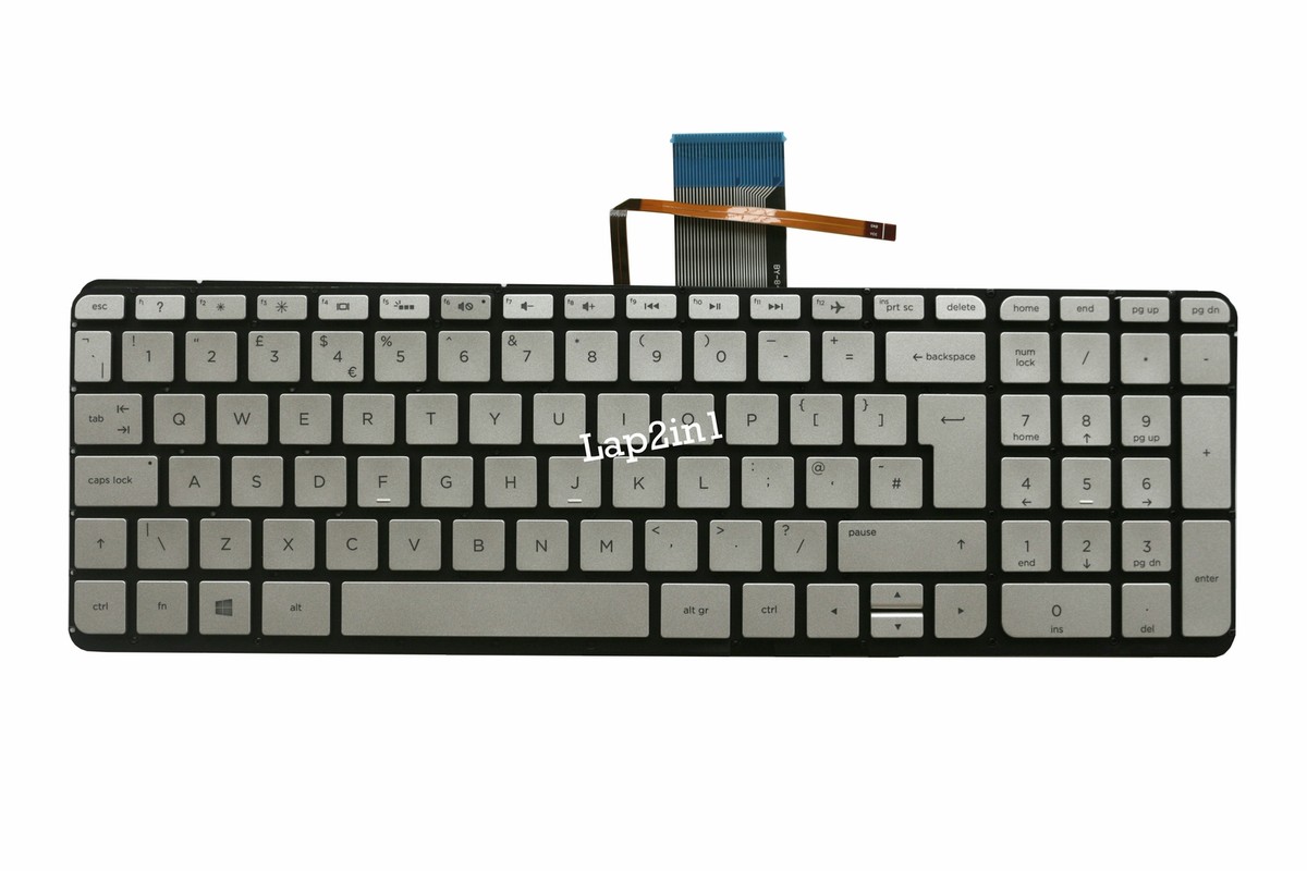 New For HP ENVY X360 15-U 15-U000 15T-U100 UK Silver Backlit