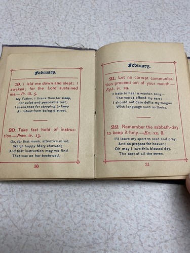 Book ~ Daily Guide or Wise Words for Young Disciples by T. Nelson / Sons, ca1887 - Picture 7 of 12