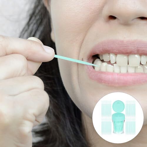 200pcs Double-Head Toothpicks Soft Plastic Oral Care Interdental Floss Cleaners - Picture 7 of 9