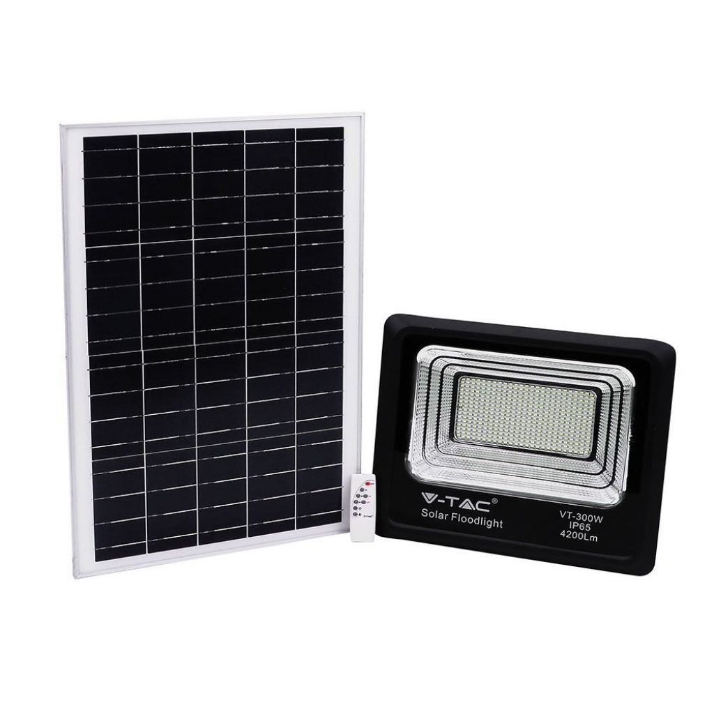 1 pz 50W LED Solar Floodlight 4000K