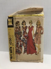 MCCALLS 4250 VINTAGE PATTERN MISSES SIZE 14 BUST 36, CUT
