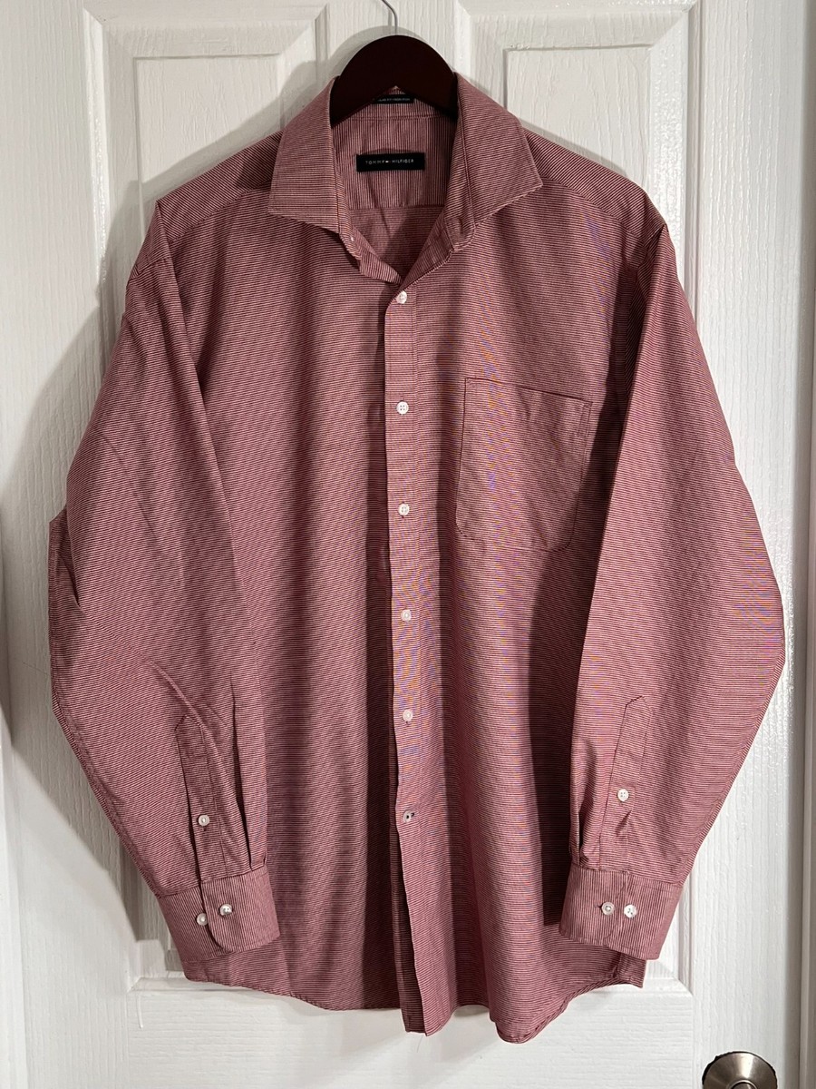 slim fit dress slacks Non-Iron Cotton Check Dress Shirt with Contrast Trim