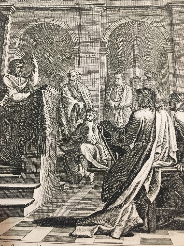 Francois Chauveau Engraving After Le Vie De St. Bruno Sueur Plate 5 Meeting 1660