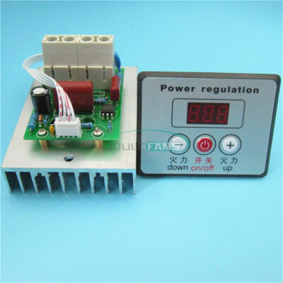 SCR Dimmer Thermostat AC 220V 10000W Digital Voltage Regulator Speed Controller