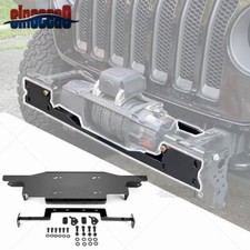 Winch Mount Plate For Jeep Gladiator Jt 20-22 23 24 25 W Rubicon Steel Bumper