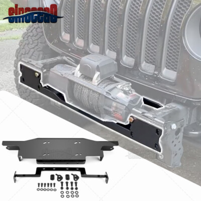 Winch Mount Plate for Jeep Gladiator JT 20-21 22 23 24 w/ Rubicon Steel Bumper