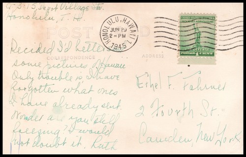 Tarjeta postal con foto real de Oahu, Hawai, ingenio azucarero, trabajadores, ocupacional RPPC - Imagen 2 de 5