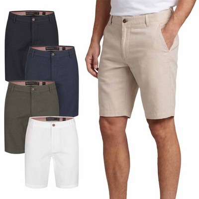 Indicode Herren Sommer Bermuda Stoff Shorts kurze Hose Sommerhose Baumwolle B799