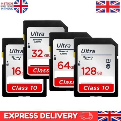 SanDisk Ultra SD Speicherkarte 16GB 32GB 64GB 128GB SDHC Class 10 Kameras UK