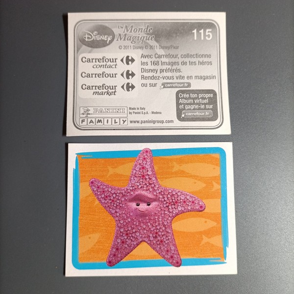 AUTOCOLLANT PANINI - UN MONDE MAGIQUE - №115 : DISNEY / STICKERS CARREFOUR