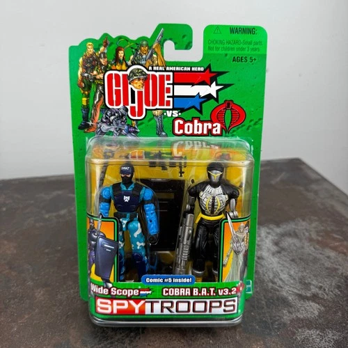 Wide Scope & COBRA B.A.T. v3.2 GI Joe vs Cobra Spy Troops Action Figure Set 2003