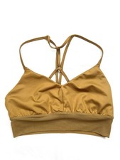 Alo Yoga Sports Bra Brown Women s Size M Medium Strappy Yoga