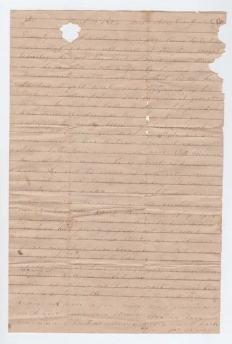 CONFEDERATE CIVIL WAR LETTER - 56th NC Vols - Trying to Avoid Evil Temptations!