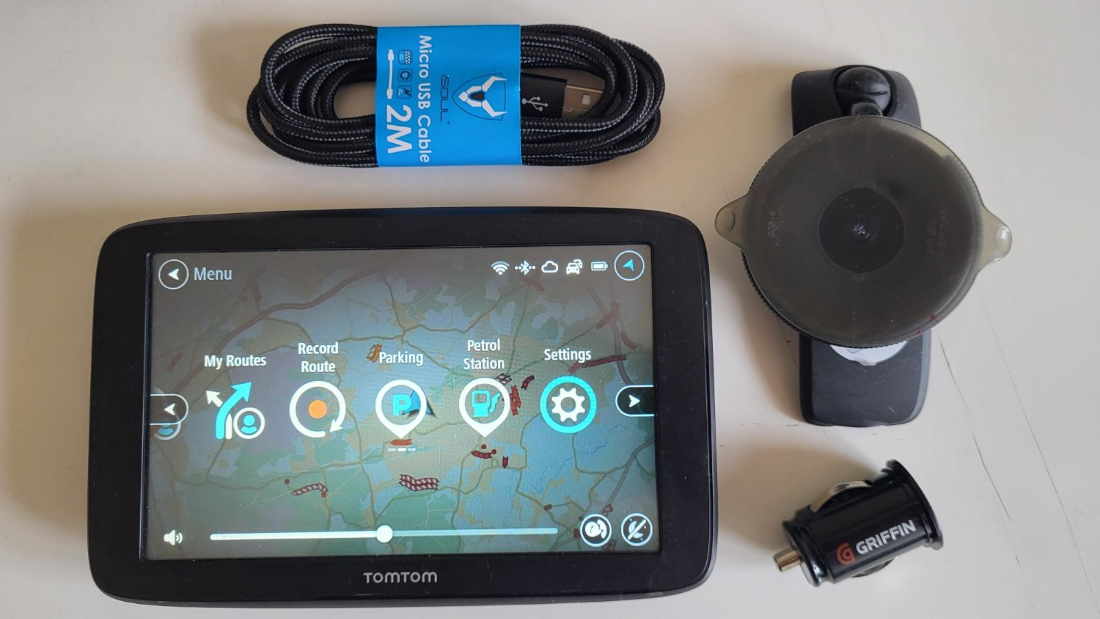 TomTom GO Basic SAT NAV Large 6'' Free Lifetime UK & Europe Maps Traffic WIFI