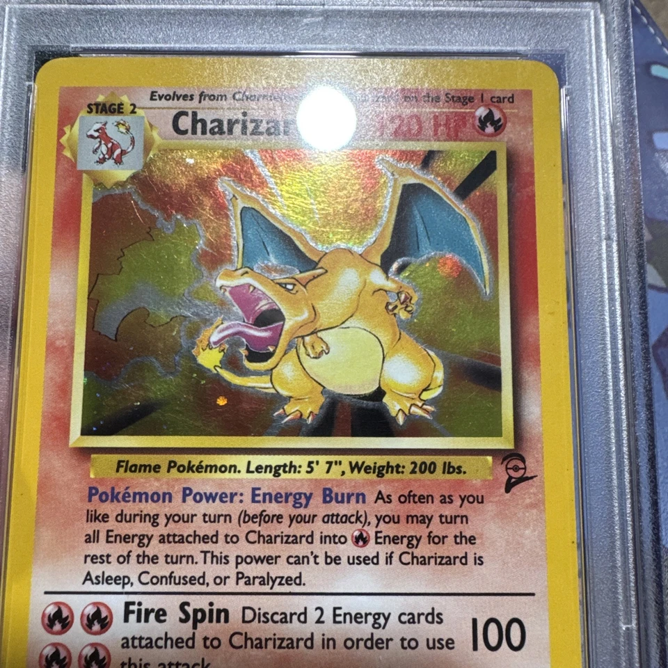 PSA 6 Pokemon Charizard 4/130 WotC Base Set 2 Holo Rare - Image 4 of 4