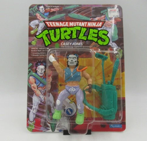 TMNT Casey Jones 1989 Playmates Unpunched MOC Sealed Vintage