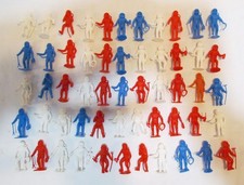 MPC ASTRONAUTS BIG LOT 55 SPACE PLAYSET FIGURES RED WHITE BLUE 1960's or 1970's
