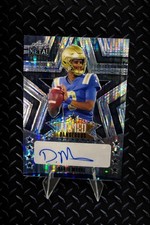 dante moore 2024 Leaf Metal Armed & Dangerous Autograph Galaxy #d 1/1 Rookie RC