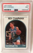 Rex Chapman **PSA 9** MINT 1989 NBA Hoops Basketball #54