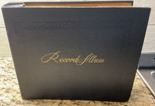 Vintage Black 45rpm Record Album 15 Sleeve Storage Book DECCA