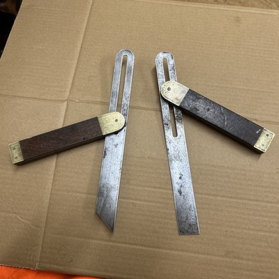 2 x Vintage 10 1/2'' TISCHLER SCHIEBEFASE 