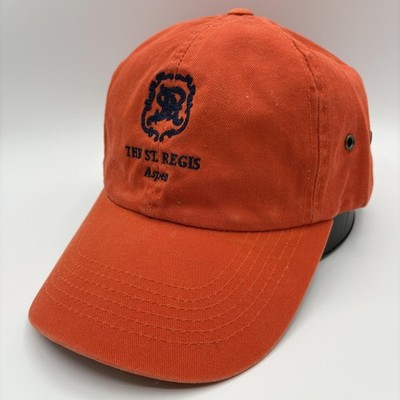 St Regis Aspen Hat Resort Jones & Mitchell Cap Strap Back One Size Orange Hotel