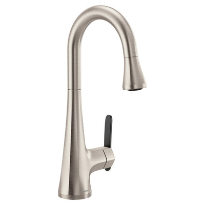 Moen Sinema S6235SRS Bar Faucet Spot Resist Stainless Pulldown High Arc